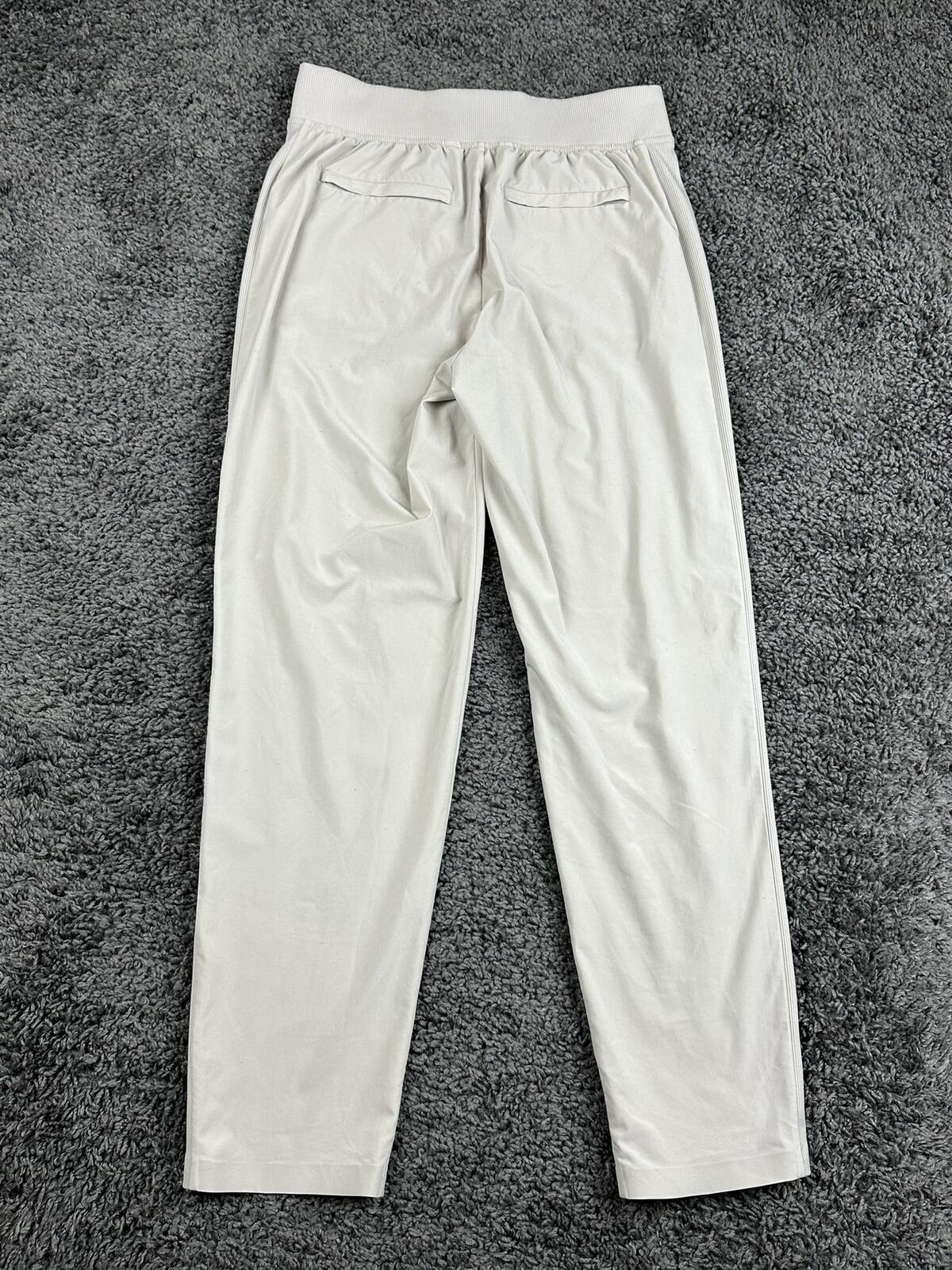 Athleta Brooklyn Mid Rise Ankle Pant Beige Lightweight Stretch Travel Sz 0