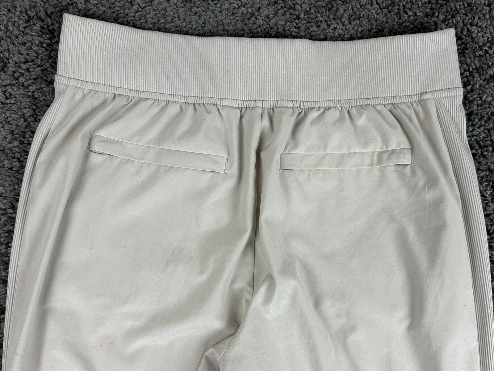 Athleta Brooklyn Mid Rise Ankle Pant Beige Lightweight Stretch Travel Sz 0