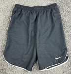 Nike Dri-FIT Shorts Youth  Black White Swoosh Running Athletic Shorts Sz XL