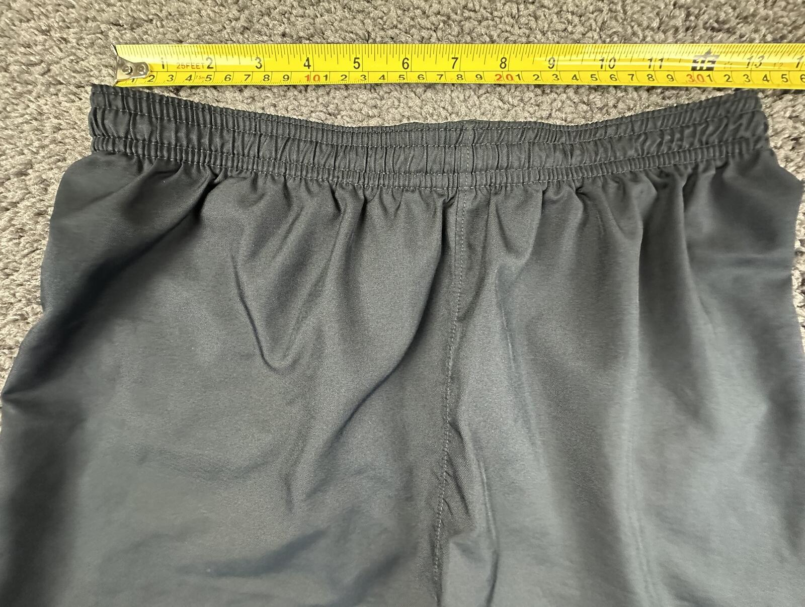 Nike Dri-FIT Shorts Youth  Black White Swoosh Running Athletic Shorts Sz XL