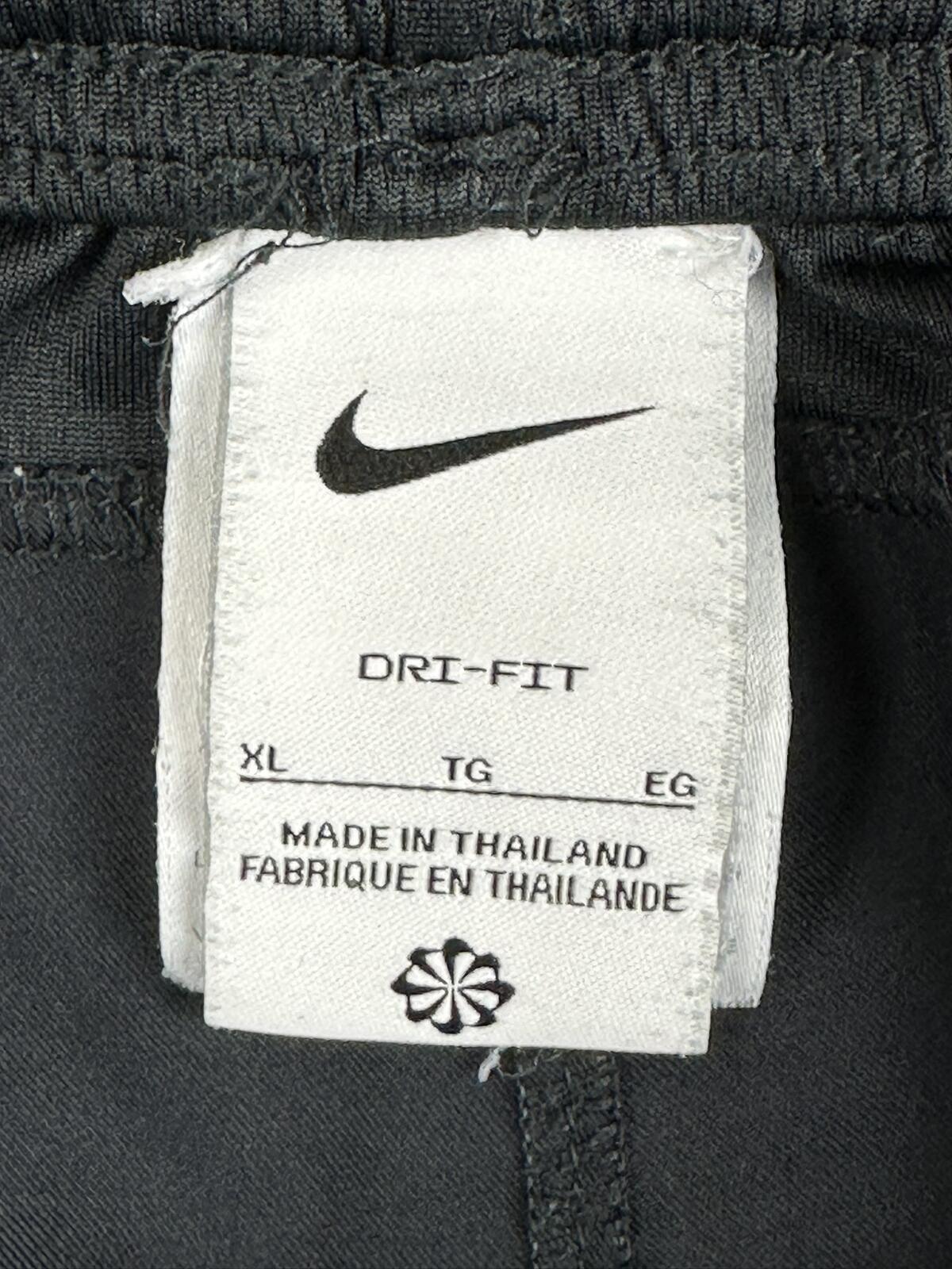 Nike Dri-FIT Shorts Youth  Black White Swoosh Running Athletic Shorts Sz XL