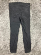 Liverpool Los Angeles The Skinny High Rise Pull On Jeans Black Rinse Size 6 / 28