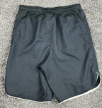 Nike Dri-FIT Shorts Youth  Black White Swoosh Running Athletic Shorts Sz XL