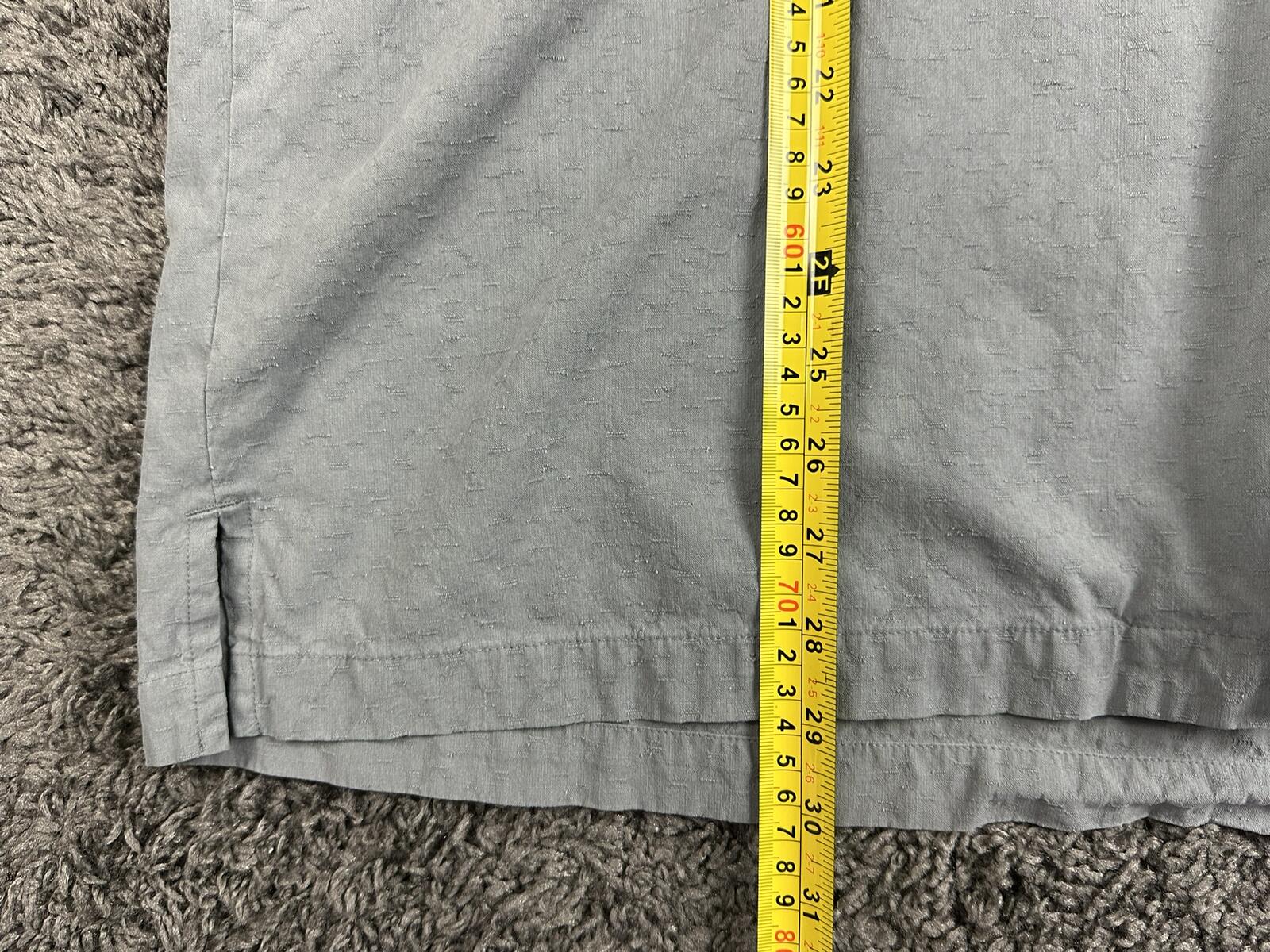 Tommy Bahama Shirt Men Gray 100% Silk Original Fit Camp Button Up Sz XXL