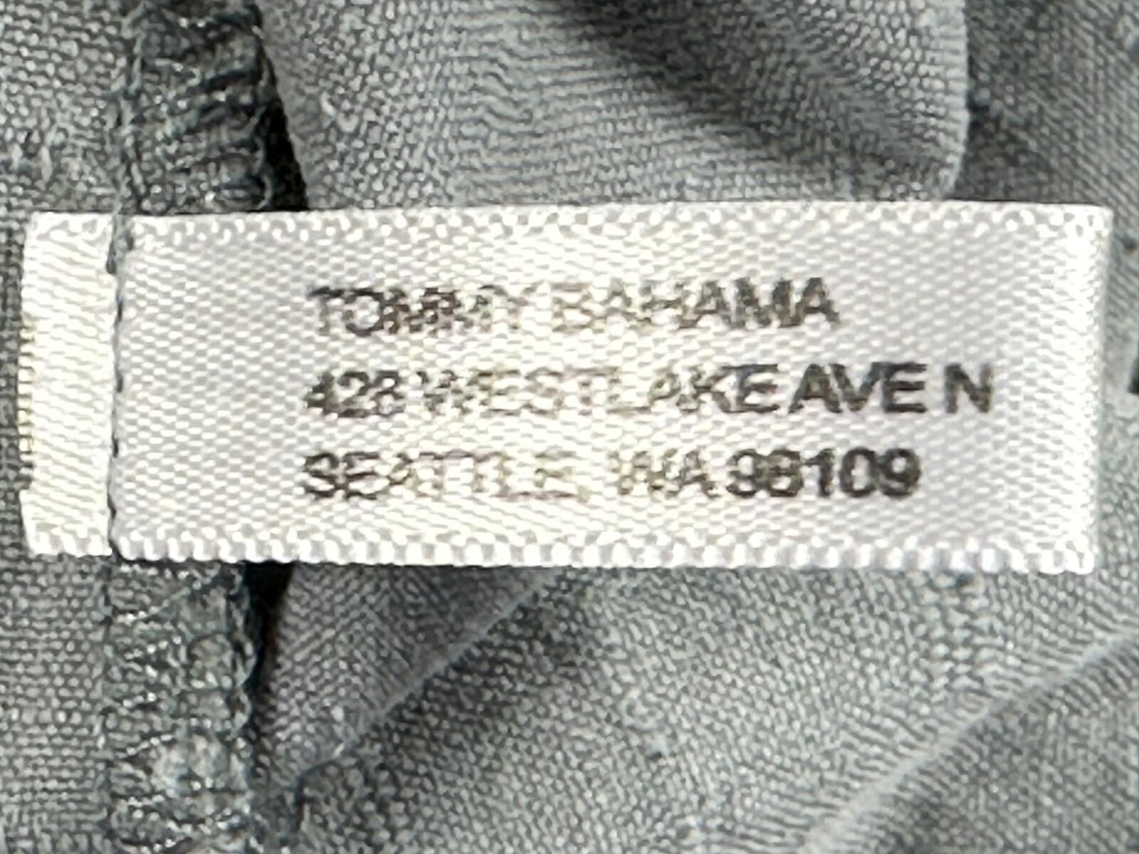 Tommy Bahama Shirt Men Gray 100% Silk Original Fit Camp Button Up Sz XXL