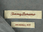 Tommy Bahama Shirt Men Gray 100% Silk Original Fit Camp Button Up Sz XXL