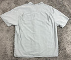 Tommy Bahama Shirt Men Gray 100% Silk Original Fit Camp Button Up Sz XXL