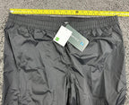 NWT MEC Aquanator Rain Pants Black Pertex Shield Waterproof Hiking Shell XXL NWT