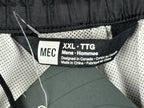 NWT MEC Aquanator Rain Pants Black Pertex Shield Waterproof Hiking Shell XXL NWT