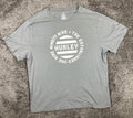 Hurley Mens Gray Graphic T-Shirt Short Sleeve 100% Cotton Established 1999 XXL