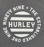 Hurley Mens Gray Graphic T-Shirt Short Sleeve 100% Cotton Established 1999 XXL
