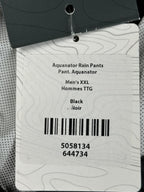 NWT MEC Aquanator Rain Pants Black Pertex Shield Waterproof Hiking Shell XXL NWT
