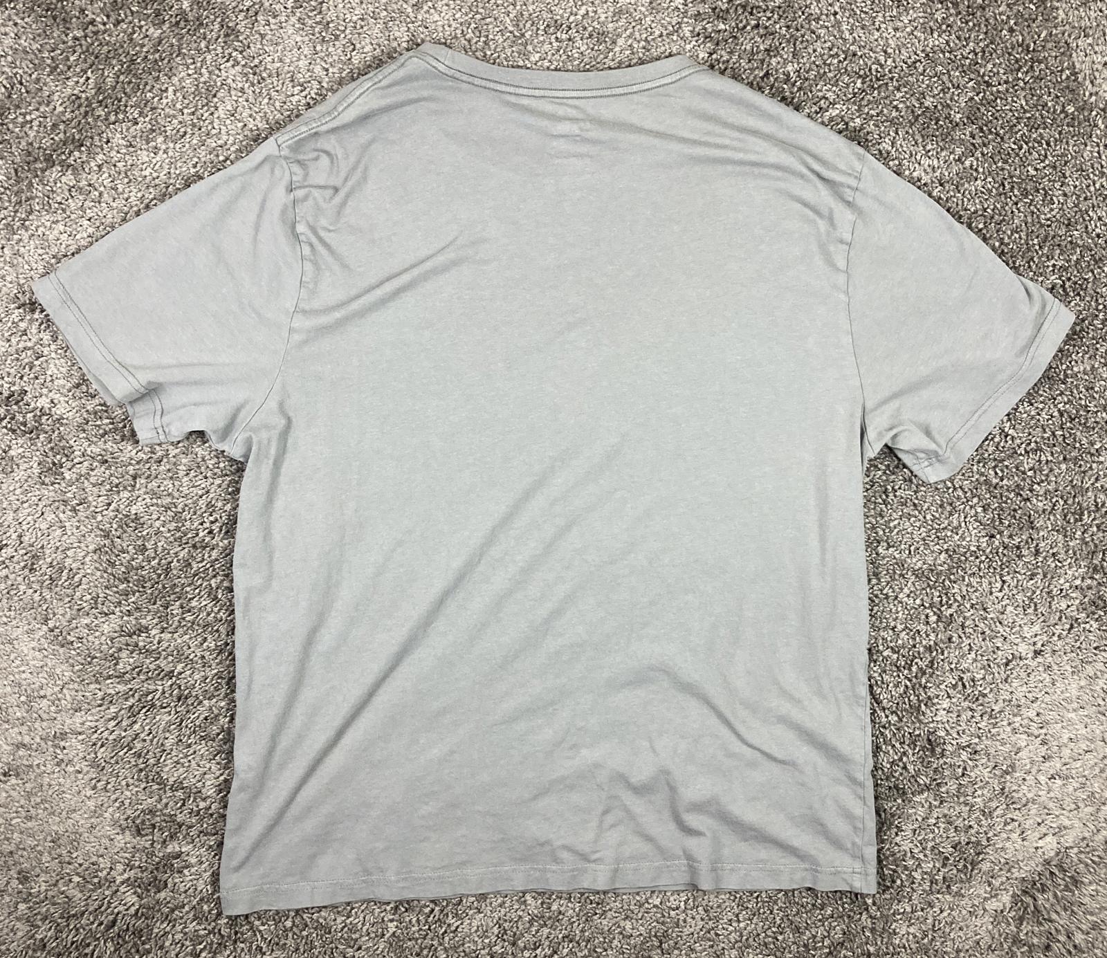 Hurley Mens Gray Graphic T-Shirt Short Sleeve 100% Cotton Established 1999 XXL