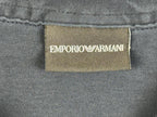 Emporio Armani Mens Polo Shirt Navy Blue Cotton Short Sleeve Sz Medium