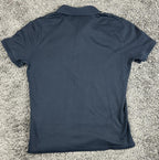 Emporio Armani Mens Polo Shirt Navy Blue Cotton Short Sleeve Sz Medium