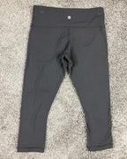 Lululemon Wunder Under High-Rise Crop Leggings Black Yoga Pants Womens  Size 6