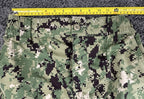 US Navy NWU Type III Camo Cargo Pants Men AOR2 Digital Green Sz Small Short