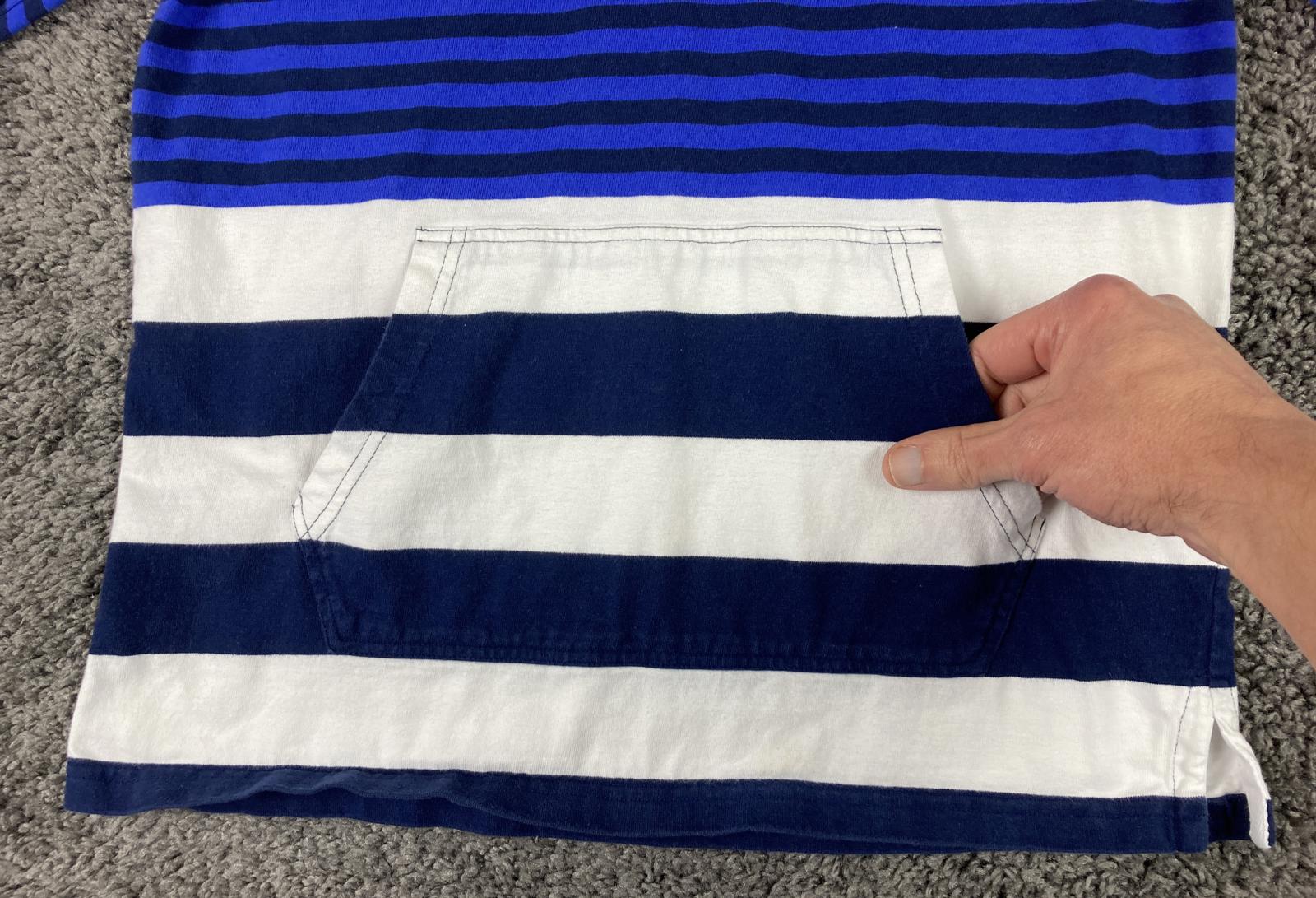 Polo Ralph Lauren Hoodie Navy Blue Red Striped Size XL