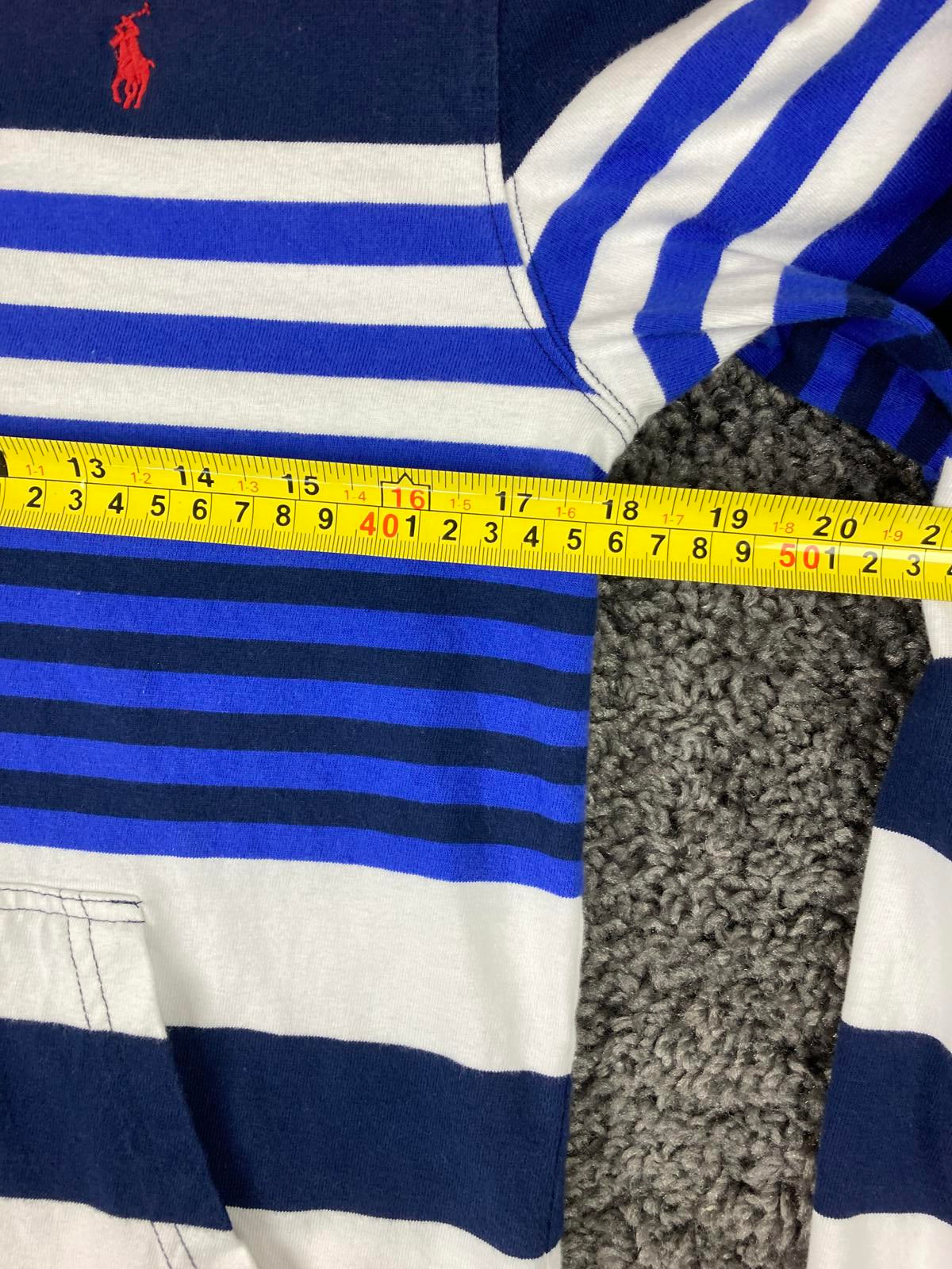 Polo Ralph Lauren Hoodie Navy Blue Red Striped Size XL