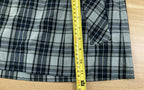 Guess Women Plaid Mini Skirt Size 28 Blue Gray Y2K Style Zip Closure