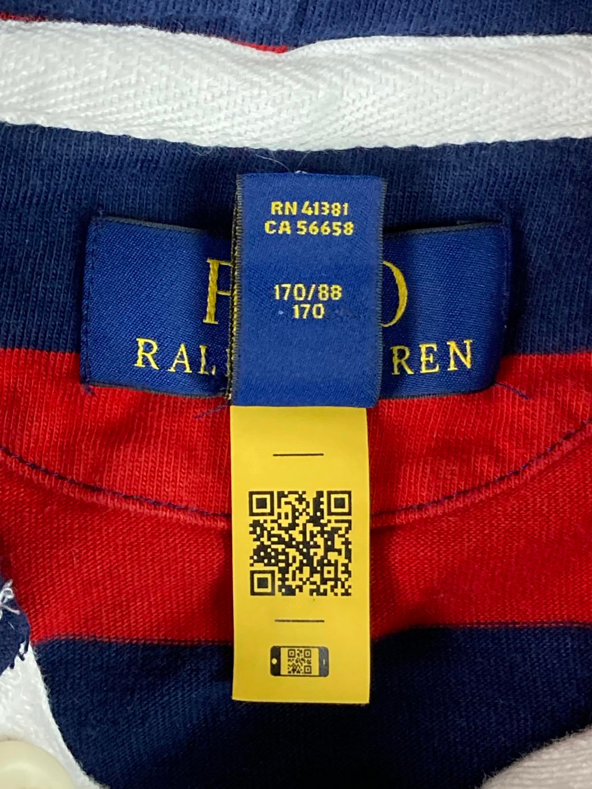 Polo Ralph Lauren Hoodie Navy Blue Red Striped Size XL