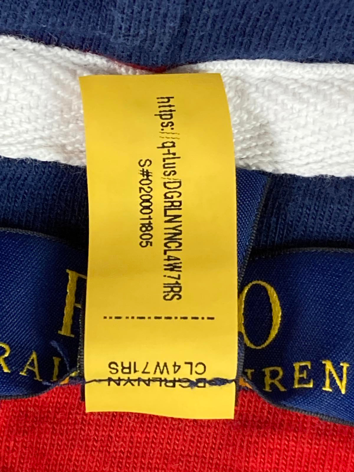 Polo Ralph Lauren Hoodie Navy Blue Red Striped Size XL