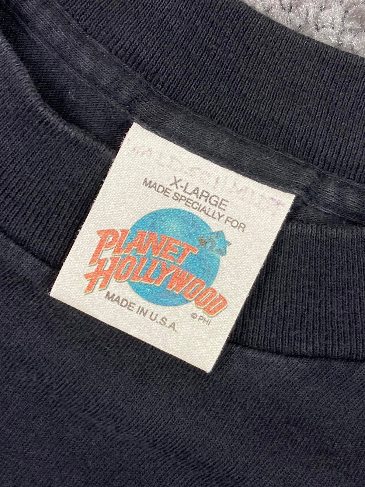Planet Hollywood San Diego T Shirt Sz XL Short Sleeve Made in USA Black Graphic