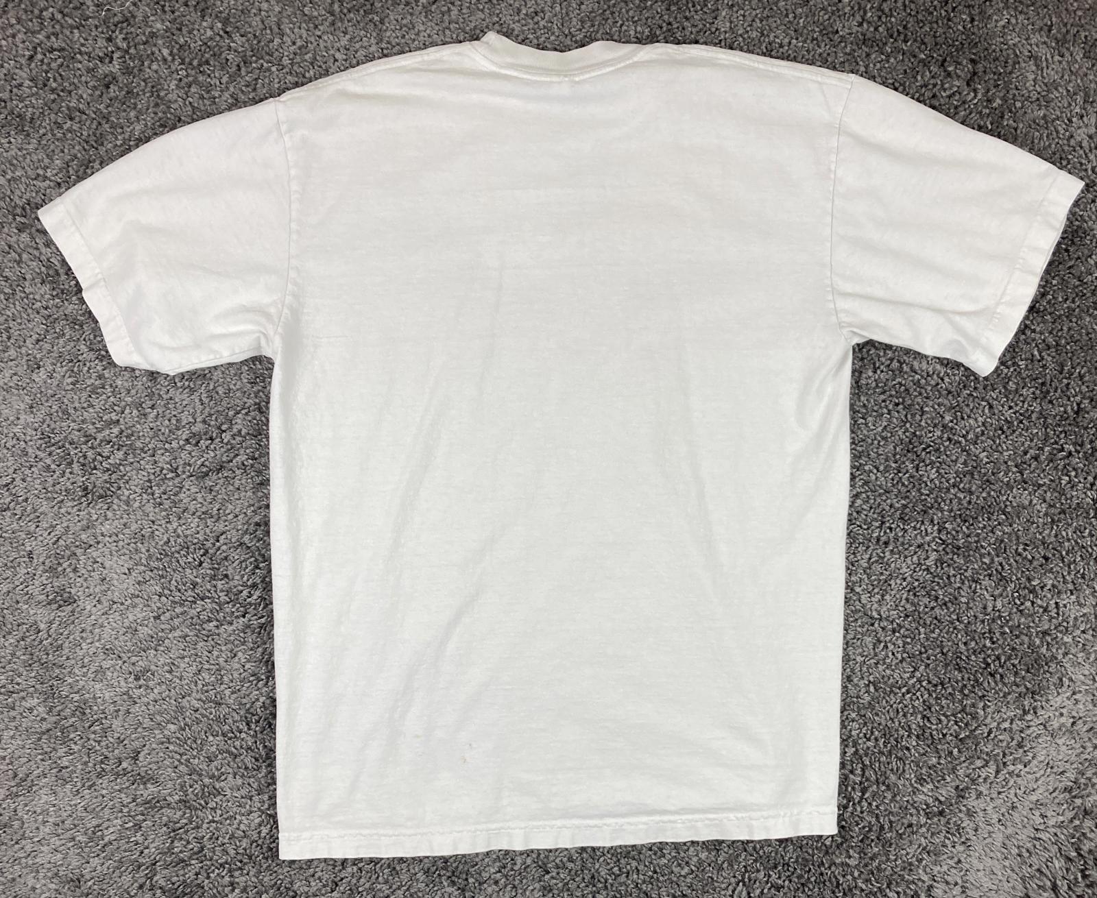 Delicious Vinyl x Peyote Logo Flip T-Shirt Los Angeles Apparel Heavyweight Sz M
