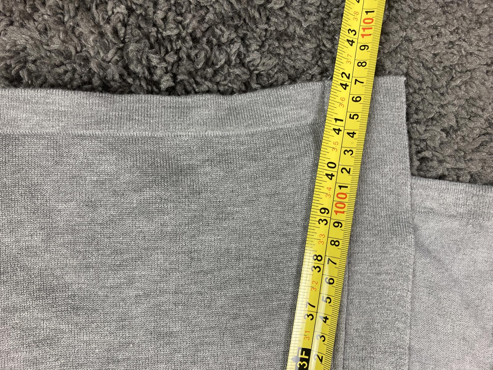 Magaschoni Gray Open Front Longline Duster Cardigan Sweater Pockets Women's Sz S