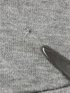 Magaschoni Gray Open Front Longline Duster Cardigan Sweater Pockets Women's Sz S
