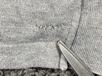 Magaschoni Gray Open Front Longline Duster Cardigan Sweater Pockets Women's Sz S
