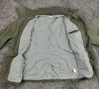 Hazel WomensOlive Green Cotton Military Utility Safari Cargo Field Jacket Sz L