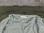 Hazel WomensOlive Green Cotton Military Utility Safari Cargo Field Jacket Sz L