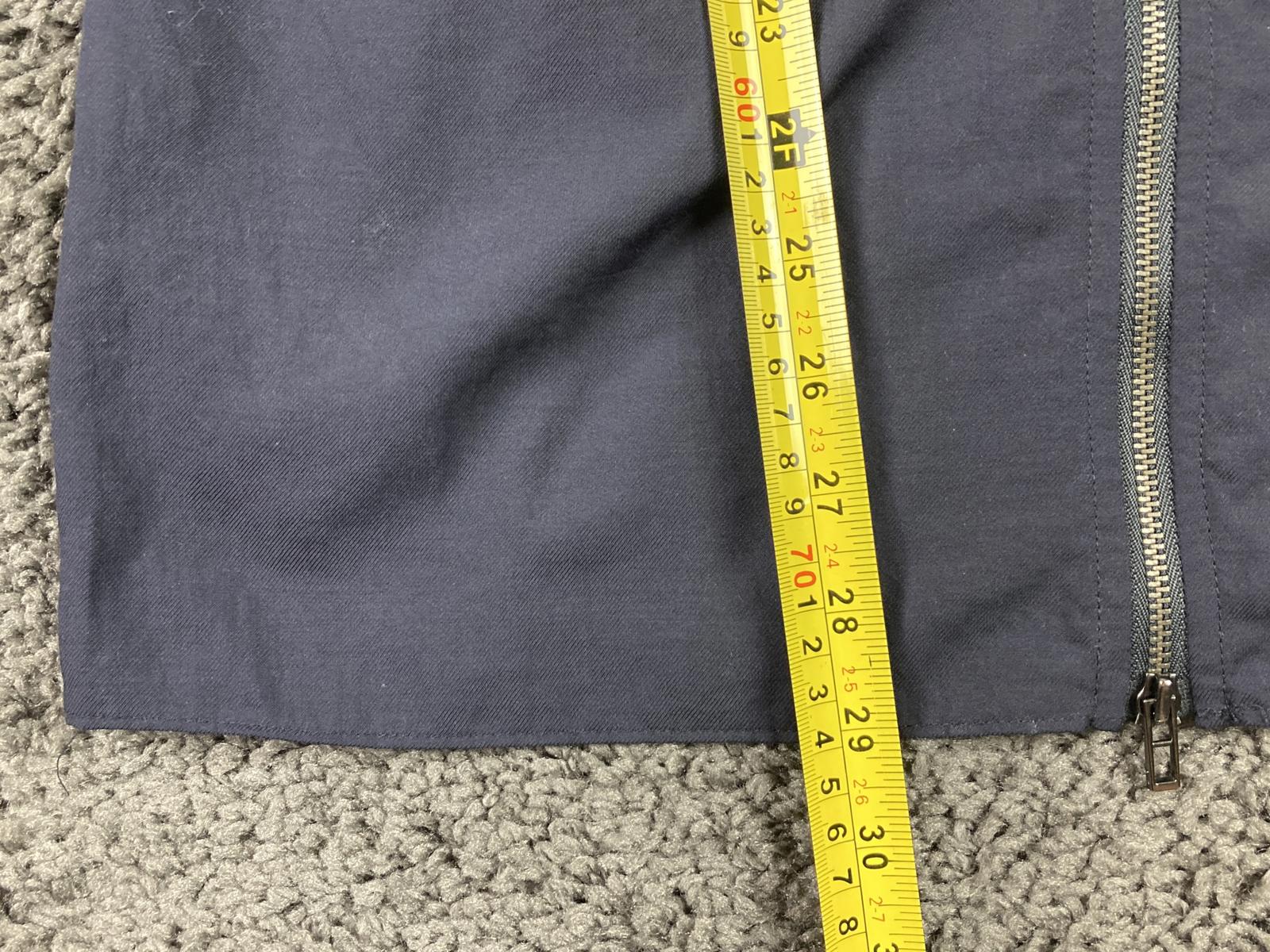 Armani Exchange AX Grey Utility Cargo Zip Front Mini Dress 100% Poly Sz SP