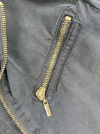 Trixxi Women’s Utility Full Zip Front Jacket- Navy Size XS