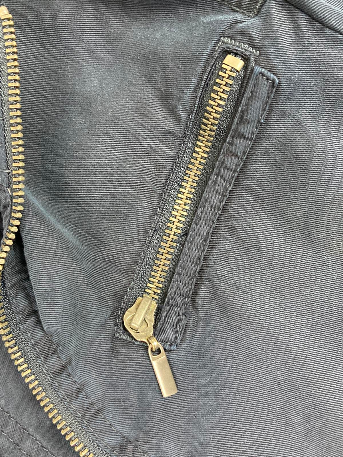 Trixxi Women’s Utility Full Zip Front Jacket- Navy Size XS