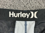 Hurley Mens Phantom Hybrid Shorts Blue Textured Quick Dry Walkshorts Sz 32