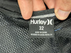 Hurley Mens Phantom Hybrid Shorts Blue Textured Quick Dry Walkshorts Sz 32