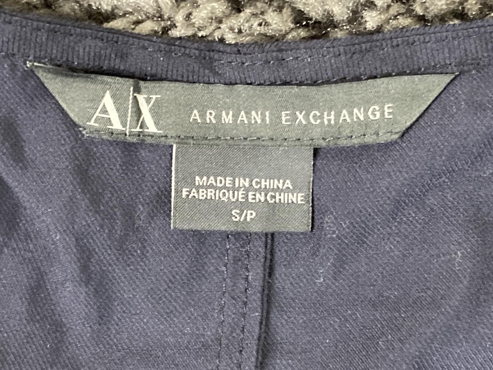 Armani Exchange AX Grey Utility Cargo Zip Front Mini Dress 100% Poly Sz SP