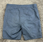 Hurley Mens Phantom Hybrid Shorts Blue Textured Quick Dry Walkshorts Sz 32