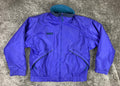 VTG 90s Columbia Sportswear Radial Sleeve Jacket Men Purple Teal Fleece Lined L