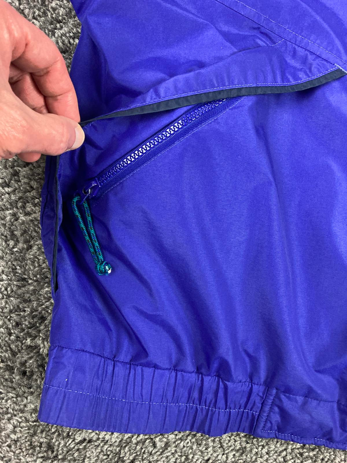 VTG 90s Columbia Sportswear Radial Sleeve Jacket Men Purple Teal Fleece Lined L
