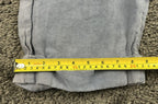Cynthia Rowley 100% Linen Pants Women Blue Crop Wide Leg Elastic Waist Sz M