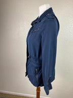 Trixxi Women’s Utility Full Zip Front Jacket- Navy Size XS