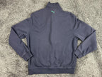 Vintage Puma Mens Full Zip Track Jacket Navy Blue Sweatshirt Green Logo Sz M