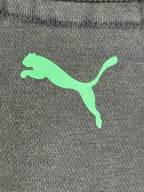 Vintage Puma Mens Full Zip Track Jacket Navy Blue Sweatshirt Green Logo Sz M