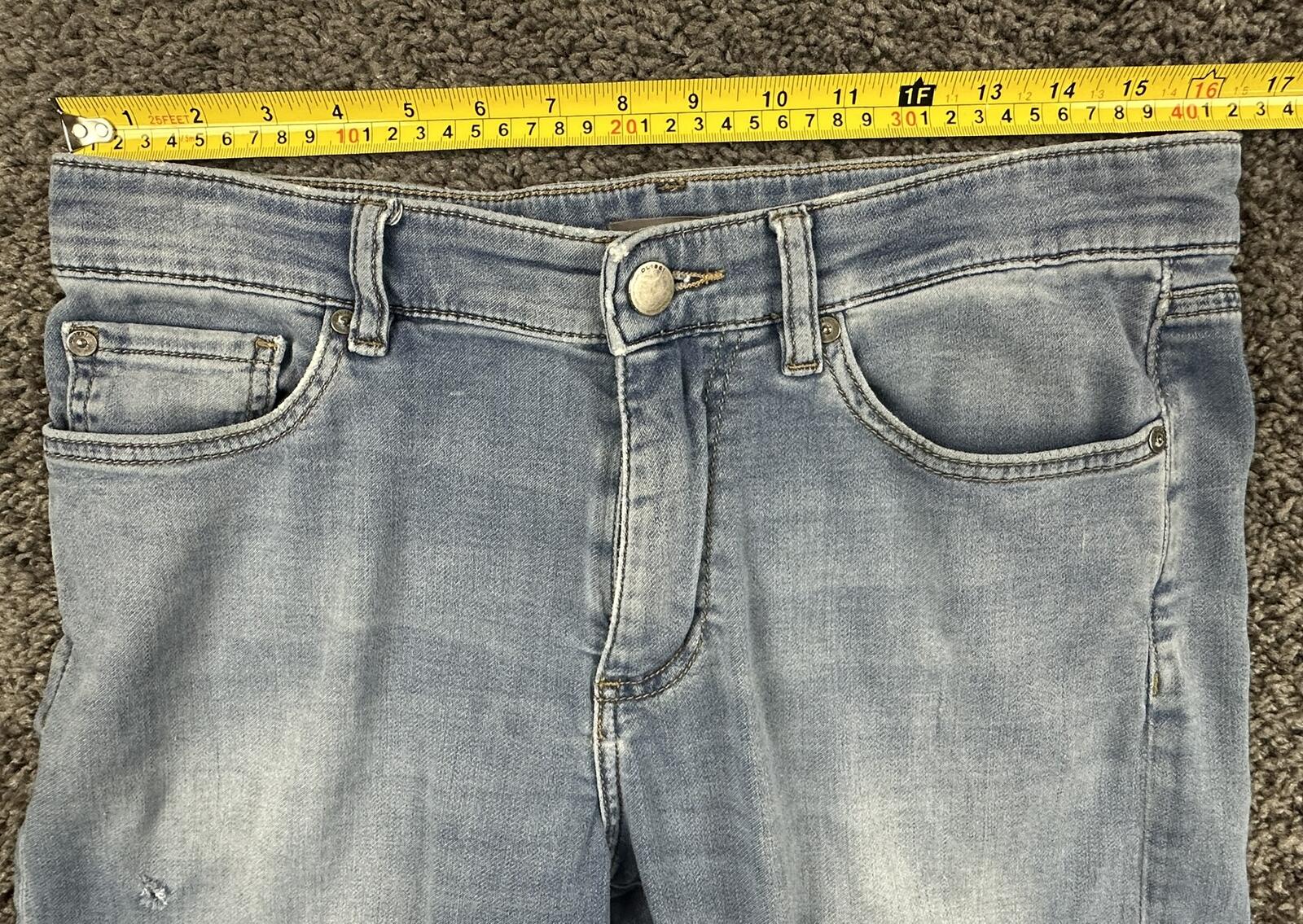 DL1961 Russell Slim Straight Jeans Mens Light Wash Stretch 32x34 (Fits 33x29)