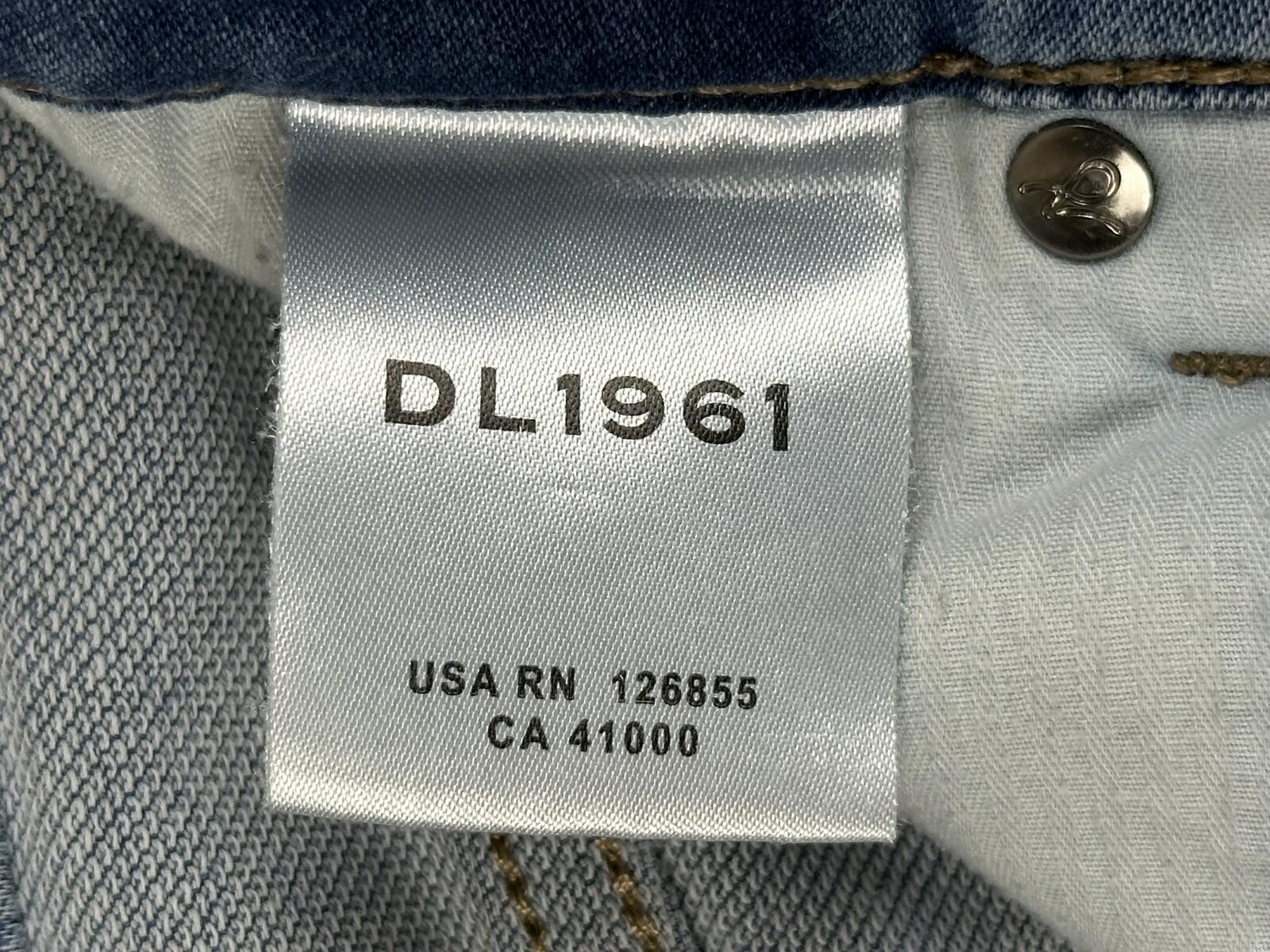 DL1961 Russell Slim Straight Jeans Mens Light Wash Stretch 32x34 (Fits 33x29)
