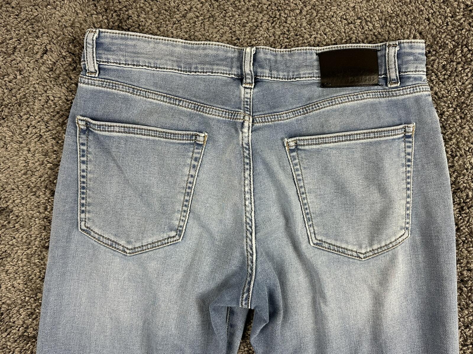 DL1961 Russell Slim Straight Jeans Mens Light Wash Stretch 32x34 (Fits 33x29)