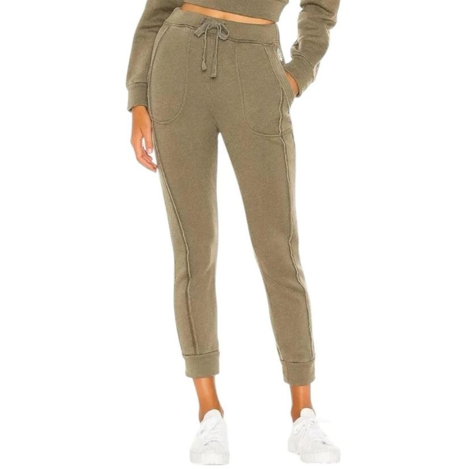 FP Movement Free People Work It Out Joggers Womens Olive Green Sweatpants Sz XS